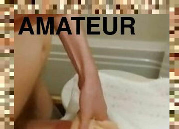 énorme, masturbation, amateur, énorme-bite, jouet, pute, massive, solo, bite