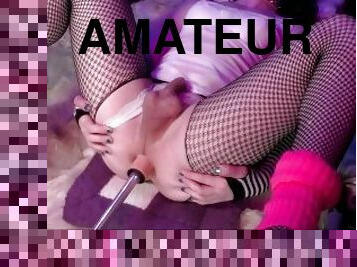 äußerste, transsexueller, dilettant, anal-sex, junge, spielzeug, ladyboy, hentai, automat, nette