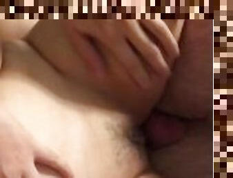 asiatique, papa, amateur, hardcore, ejaculation-interne, point-de-vue, réalité