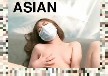 asia, mastubasi, anal, mainan, jepang, seorang-diri