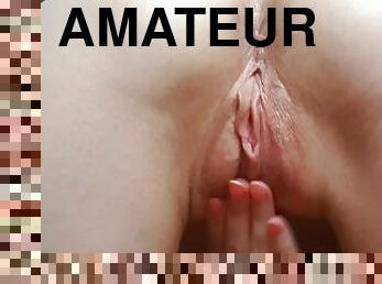 masturbation, chatte-pussy, amateur, anal, ados, jouet, maison, serrée, rasé, trou-du-cul