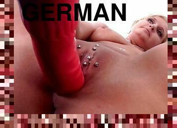 doggy, masturbieren, anal-sex, blasen, immens-glied, schwer, mamma, deutsch, gießerei, beule