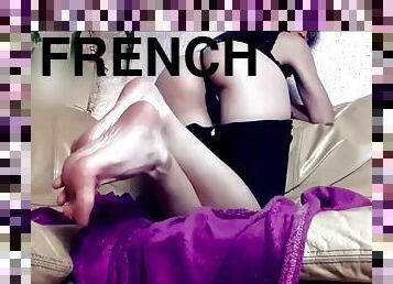 fransk, fødder, fetish, dominans, erotisk, drillende