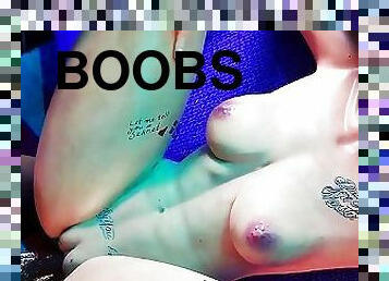 gros-nichons, chatte-pussy, hardcore, anime, serrée, 3d, seins, rasé, tatouage