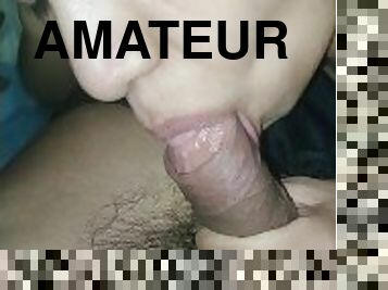 amateur, mamada, casero, pareja, primera-persona, novia, polla, chupando