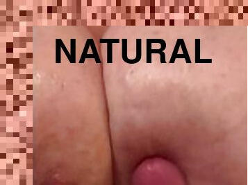 gros-nichons, énorme, point-de-vue, ejaculation, naturel, seins, massive, géant, branlette-espagnole, bite