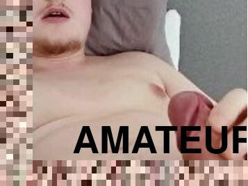 amador, tiro-ao-alvo, pénis-grande, adolescente, gay, facial, ejaculação, webcam, sozinho, pénis