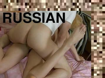 Young Russian Couple Having Hard Sex