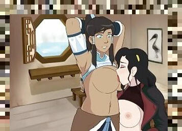 Four Element Trainer (Sex Scenes) Part 79 Asami Sucking Korra Tits By HentaiSexScenes
