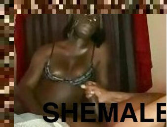 Shemale trans n her boy toy getting freaky