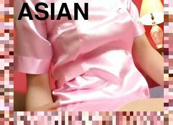 asiatisk, masturbation, brudar, cumshot, tonåring, leksak, hardcore, japansk, trosor, ansiktssprut