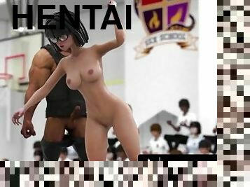 HENTAI SEX SCHOOL - Big Titty Hentai Schoolgirls Enjoy HARD ROUGH PUBLIC SEX COMPETITIONS!