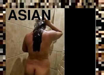 asian, mandi, pelajar, amateur, milfs, orang-jepun, kali-pertama, mandi-shower, cina