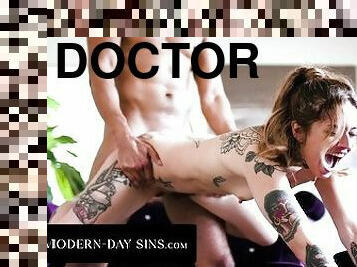 MODERN-DAY SINS - Tattooed Babe's Insemination Doctor PUMPED HER FULL OF CUM! CREAMPIE IMPREGNATION!