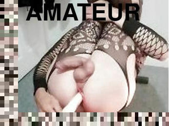 amateur, anal, serrée, gode, bout-a-bout