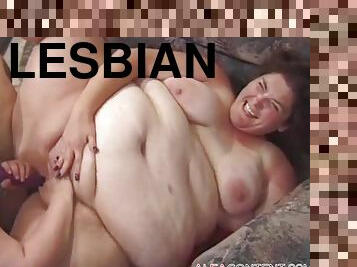 Lesbian Fat Girls Fuck With Huge Dildos