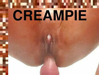 røv, kæmpestor, fisse-pussy, kone, amatør, anal, legetøj, hardcore, creampie, tøs