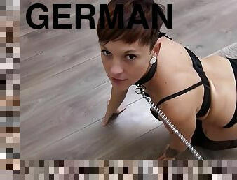 Mia S - Real German Amateur Sex With Skinny Short Hair Teen Mia