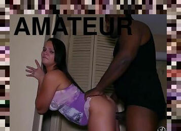 cul, gros-nichons, papa, amateur, ébène, énorme-bite, interracial, milf, double, salope