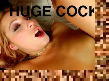 anal, gigantisk-kuk, leksak, deepthroat, rumpa, blond