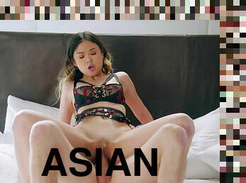 Big hard cock for petite Asian Lulu Chu