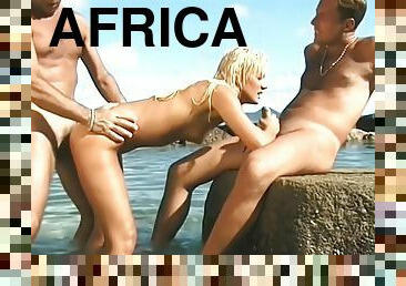 perempuan-afrika, vintage, hitam, peranchis, afrikan