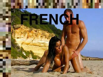 Has Passionate Sex On Nudist Beach With Dolce Elektra And French Mom