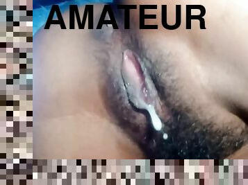 poilue, amateur, indien, ejaculation-interne, point-de-vue, webcam
