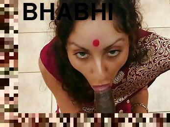 Candy Samira - Pov Desi Bhabhi In Saree Gives Horny Lonely Devar A Blowjob - Hindi Bollywood Porn Story