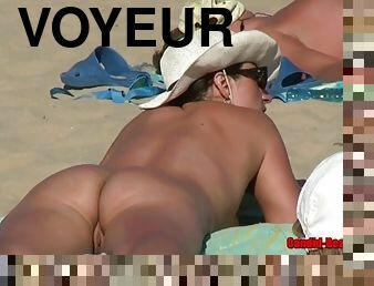 cul, nudiste, cam, plage, espion, voyeur