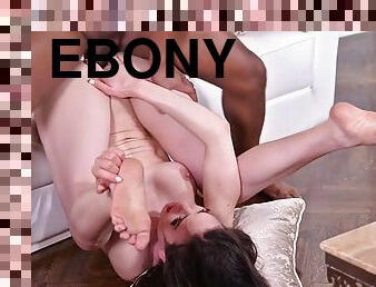 Nataly Gold - Ebony Stud Shows Up To Make Nataly Golds Day