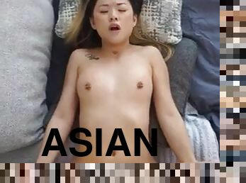 CREEPYPA - Horny little Asian gets filmed on hidden camera fucking