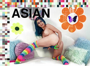 asia, payudara-besar, clitoris-bagian-atas-vagina-paling-sensitif, mastubasi, vagina-pussy, mainan, buatan-rumah, manis, alat-mainan-seks, seorang-diri