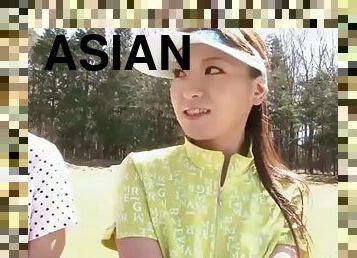 asiatique, japonais, golf