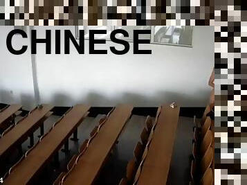 schwer, hochschule, chinesin, klassenzimmer