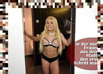 junge, deutsch, schlampe, gesichtspunkt, blondine