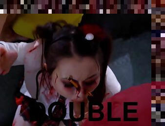 Zombie Teen Halloween Double Team