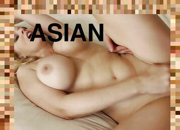 asiatisk, röv, storatuttar, anal, gigantisk-kuk, flickvän, blond, knullande, busig, rumpa-butt