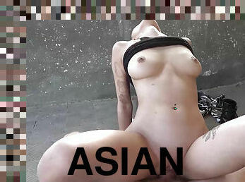 asiático, tetas-grandes, cuatro-patas, al-aire-libre, público, coño-pussy, amateur, mamada, japonés, corrida-interna