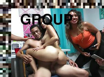 Bubble party turns into group sex orgy with college students