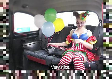 Cute St. Valentine clown Lady Bug fucked by Czech taxi driver