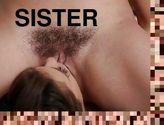 2 hot Stepsisters Have Fun Together.