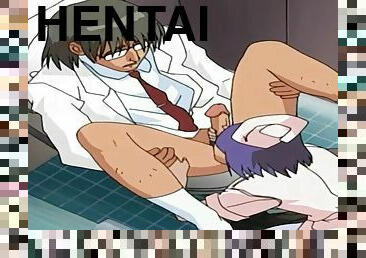 enfermera, mamada, garganta-profunda, hentai