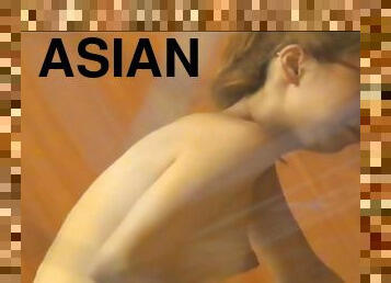 asia, berambut, mastubasi, puting-payudara, umum, vagina-pussy, sayang, jepang, kamera, pengintipan