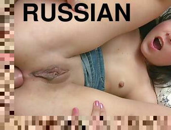 russo, anal, adolescente, jovem18, rabo, incrível, pénis