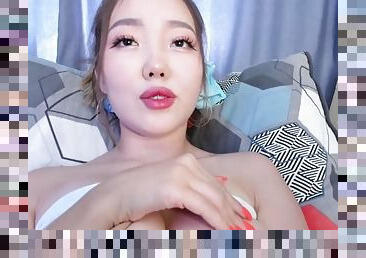 Korean babe Kimmi has nice white big boobs