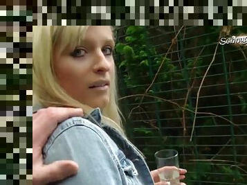 Amateur german blonde wench hot POV sex video