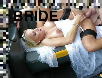 mariée, chatte-pussy, fou, voiture, sale, ejaculation, mignonne, belle, par-voie-orale, mariage