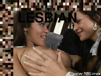 Lesbian Making Out With The Maid - Uniform Fetish