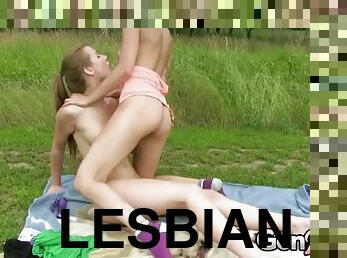 GenLez - Teen Picnic Leads to Lesbian Sex With Ella and Alexis